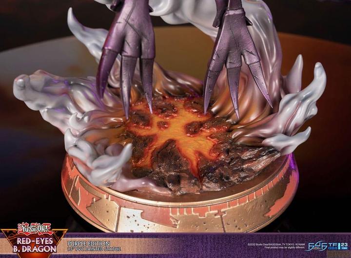 Produktbild First 4 Figures Yu-Gi-Oh! statuette PVC Red-Eyes B. Dragon Purple Colour 33 cm