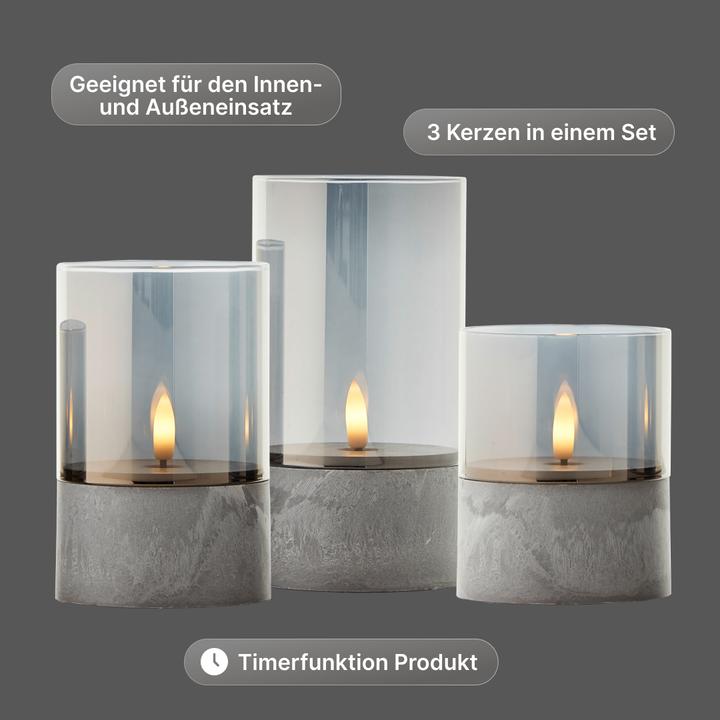 Actual product image Brelight Bougie LED candles set of 3 (3x)
