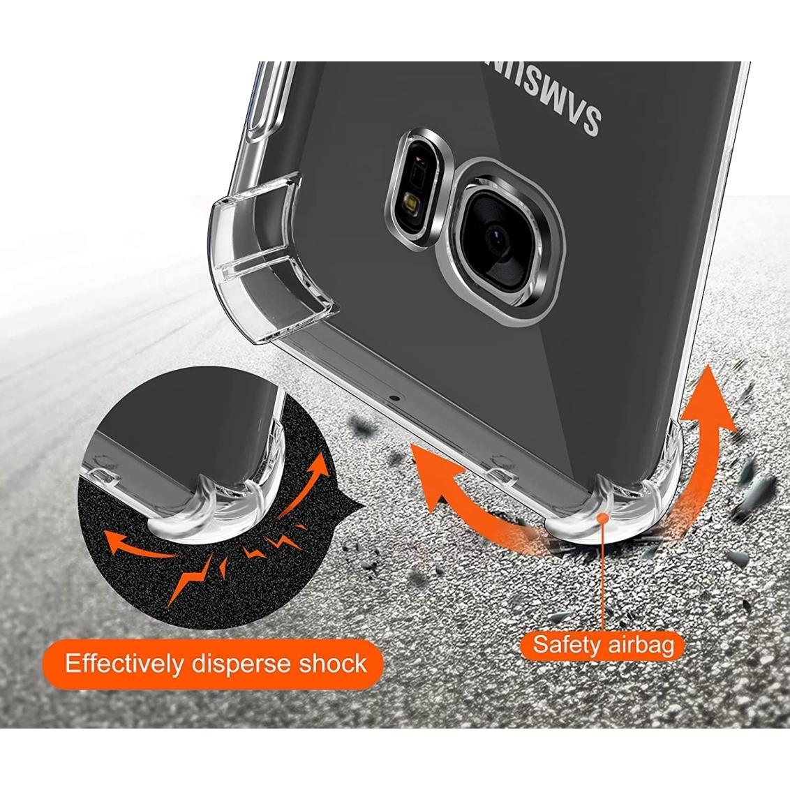 Thumbnail - Screenguard Samsung Galaxy S7 Hülle Crystal Soft Airbag Bumper (Samsung Galaxy S7), Smartphone Hülle, Transparent