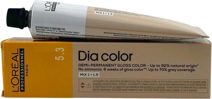 Immagine prodotto L'Oréal Professionnel Dia Color 5.3 Marrone chiaro Oro - 60ml (Oro marrone chiaro)
