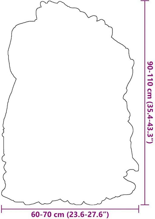 Image du produit vidaXL Schafspelz (110 x 70 cm)