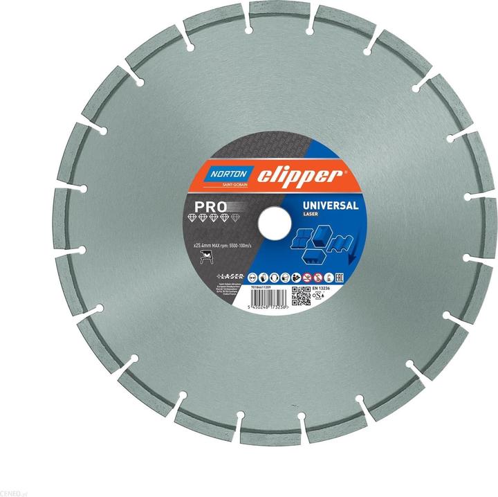 Produktbild Norton Clipper Diamantscheibe Pro Universal Laser Ø 350x25,4 mm