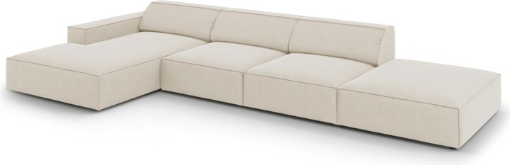 Actual product image Micadoni Velvet Left Corner Sofa, "Jodie", 5 Seats, 341x166x70Made in Europe (Corner sofa)