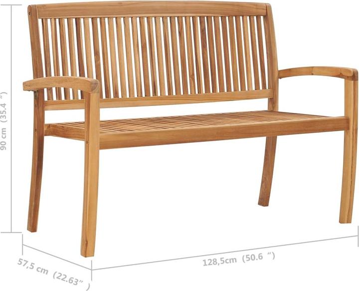 Actual product image vidaXL Garden bench