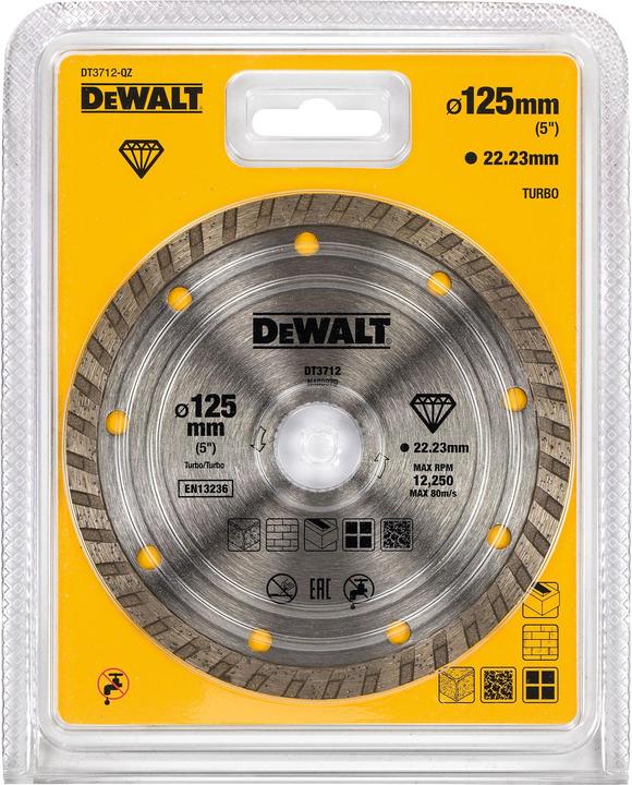 Produktbild DeWalt DT3712QZ Diamantklinge TurboRadkranzdiamanttrennscheibe