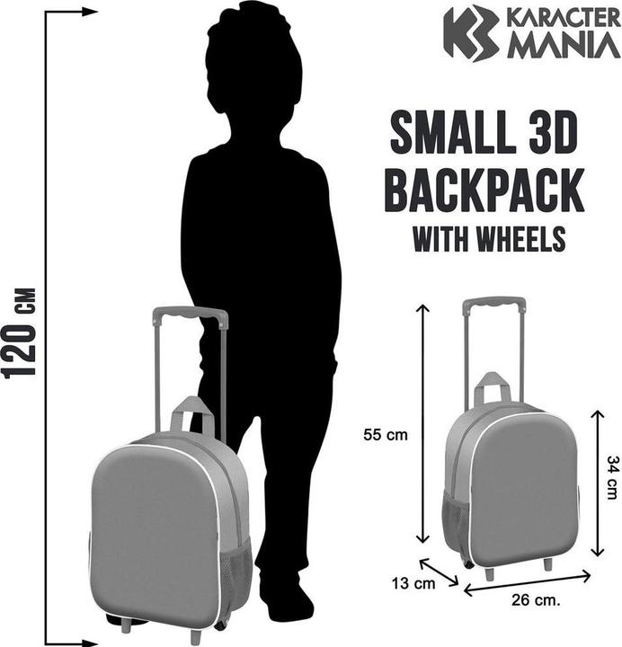 Produktbild Karactermania Small 3D Backpack with Wheels Ocean