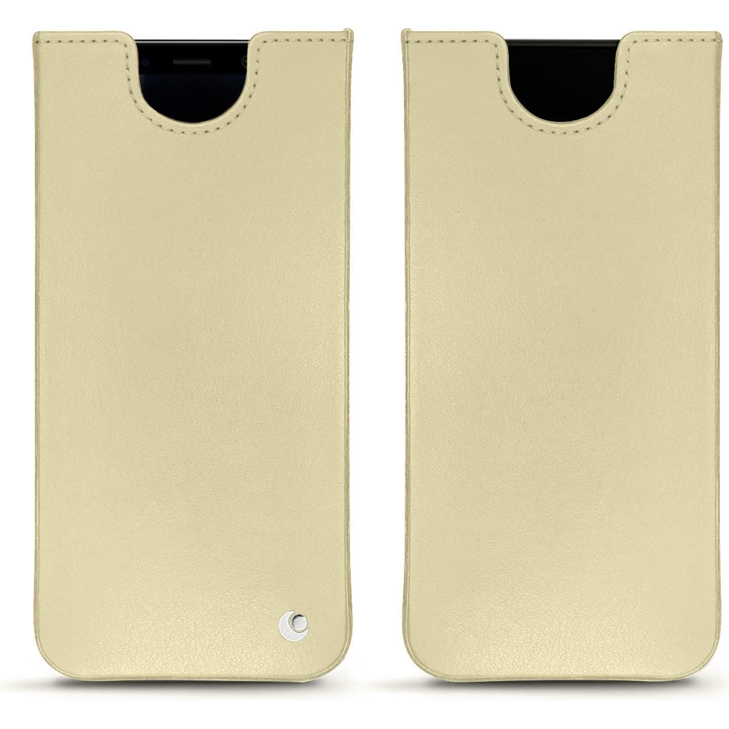 Noreve Lederschutzhülle (Samsung Galaxy S8+), Smartphone Hülle, Beige