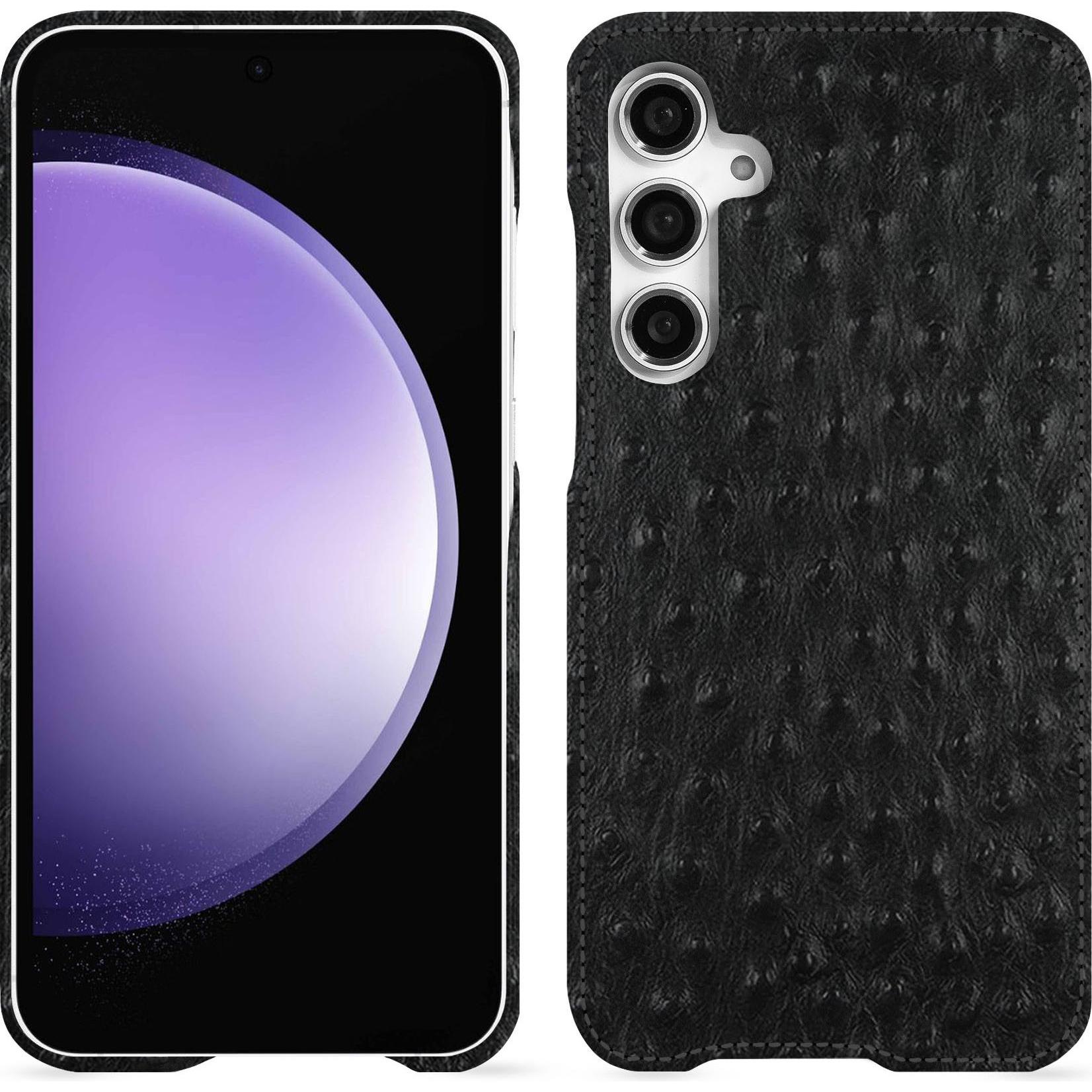 Noreve Lederschutzhülle (Samsung Galaxy S23 FE), Smartphone Hülle, Schwarz