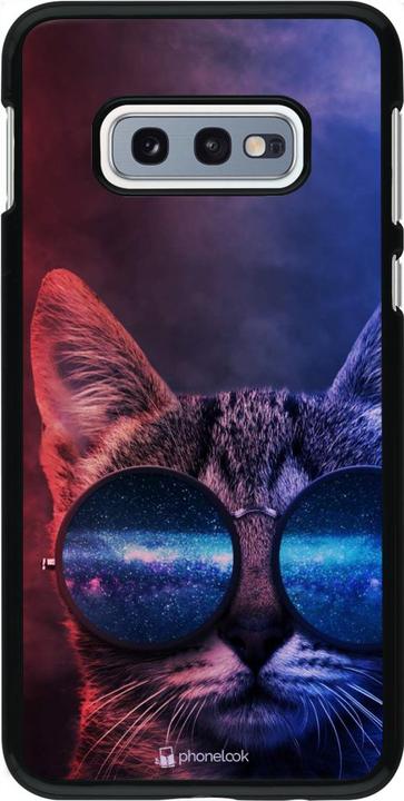 Produktbild PhoneLook Hülle Red Blue Cat Glasses (Samsung Galaxy S10e)