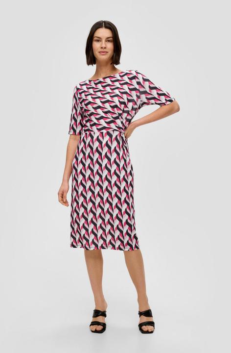 Produktbild s.Oliver Kleid Midikleid mit All-over-Print (46)