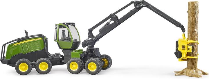 Actual product image Bruder John Deere 1270G Harvester with 1 tree trunk