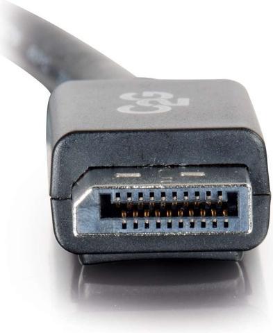 Produktbild C2G DisplayPort-Kabel, 8K, Stecker auf Stecker, Schwarz, 1,82 m, 54401 (1.83 m)