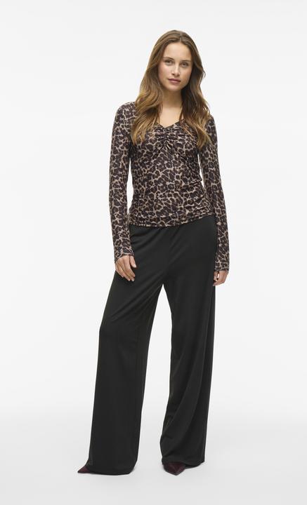 Produktbild Vila Leoprint Oberteil mit langen Ärmeln (XS)
