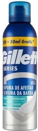Actual product image Gillette Refreshing Shaving Foam Series with Eucalyptus Full Protection Against Irritation for Men's (250 ml, Shaving gel)