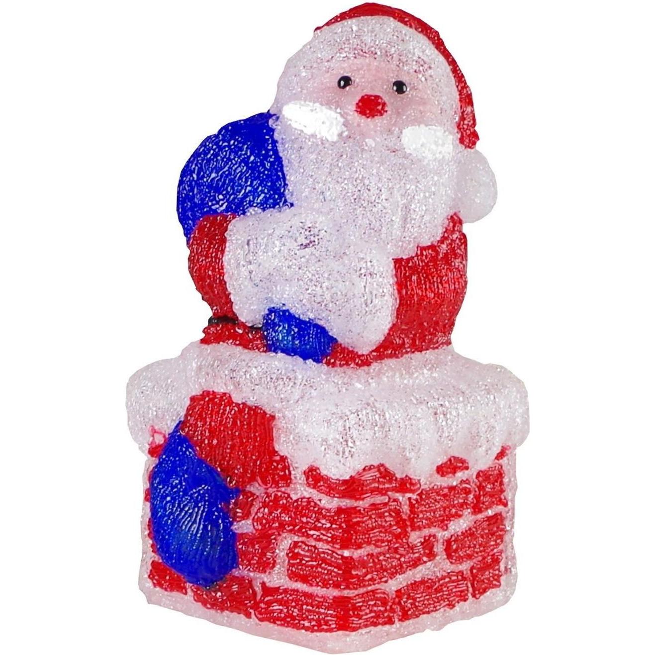 Thumbnail - Mojawo, Weihnachtsbeleuchtung, LED Santa Claus Figur / Weihnachtsmann Acryl 60 LEDs IP44 für aussen