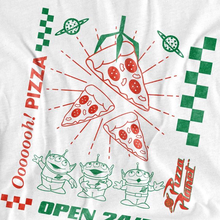 Actual product image Toy Story Childrens/Kids Little Green Men Pizza Planet T-Shirt (128)