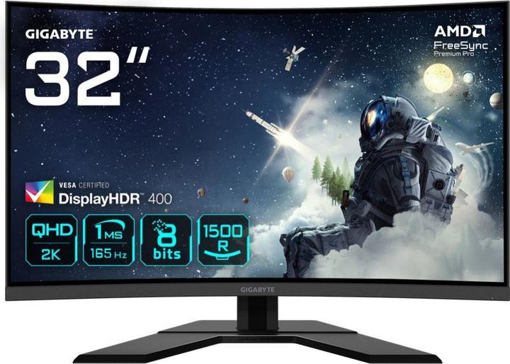 Productafbeelding Gigabyte G32QC A (2560 x 1440 pixels, 31.50")