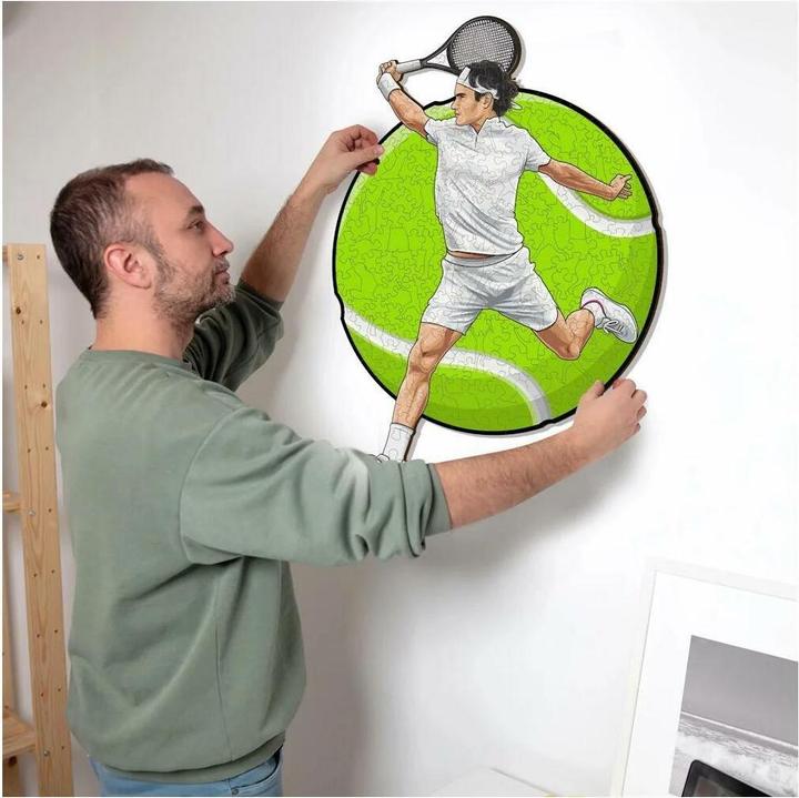Productafbeelding Iconic Roger Federer - Tennis - Holz Puzzle Grösse M (270 Teile) (270 onderdelen)