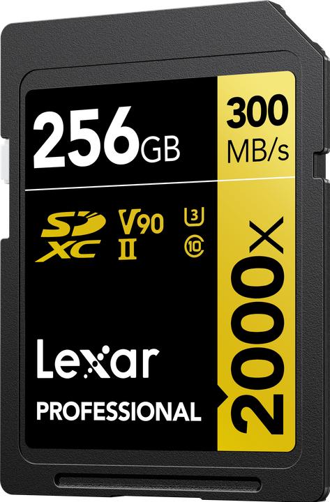 Lexar Serie Oro Professionale (256 GB, SDXC, U3, UHS-II)