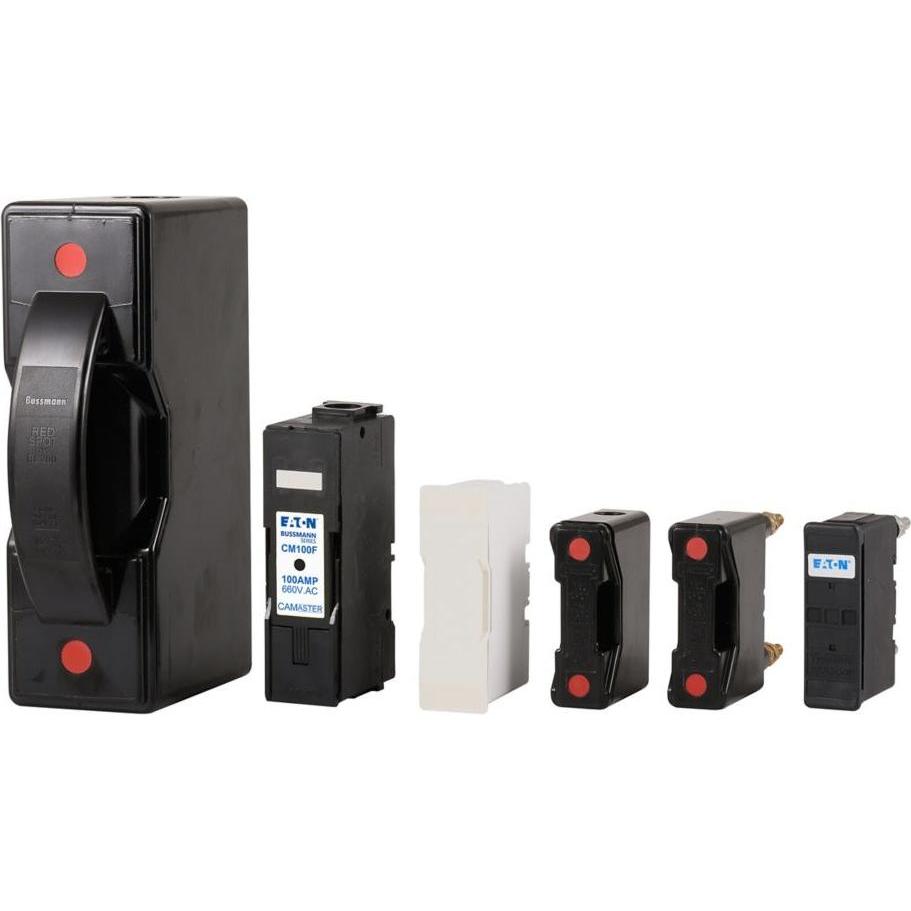 5x Eaton, Sicherung, Sicherungshalter, Niederspannung, 63 A, AC 550 V, BS88/F2, 1P, BS, Schraub- oder DIN-Schienenmontag...