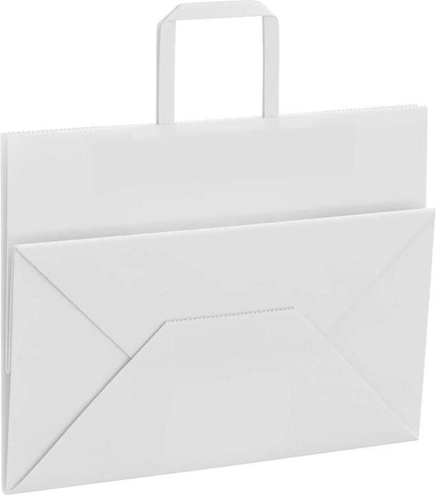 Image du produit vidaXL Sacs en papier kraft 250 pcs. avec anse Blanc 32x17x25 cm Sac en papier (250 pcs)