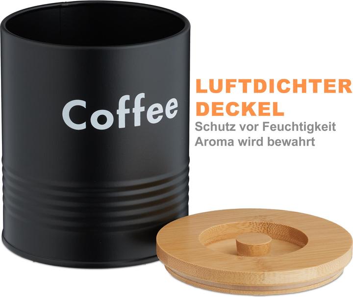 Productafbeelding Relaxdays Vorratsdosen 3er Set Kaffee Tee Zucker (1 l)