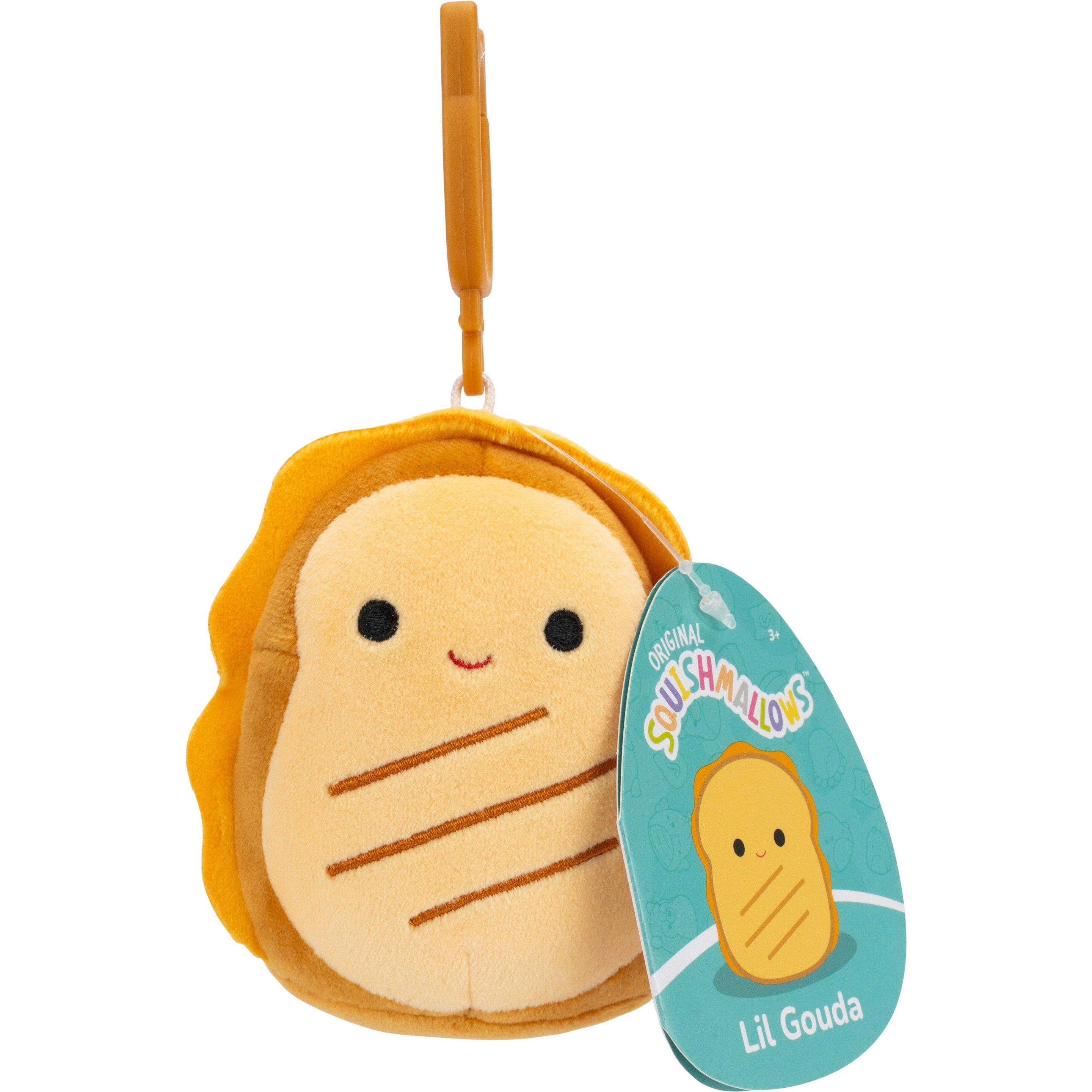 Thumbnail - Squishmallows - 9 cm P22 Clip On - Lil Gouda Grilled Cheese