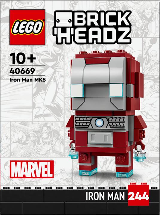 Actual product image LEGO BrickHeadz Marvel Iron Man MK5 (40669, LEGO Brickheadz)