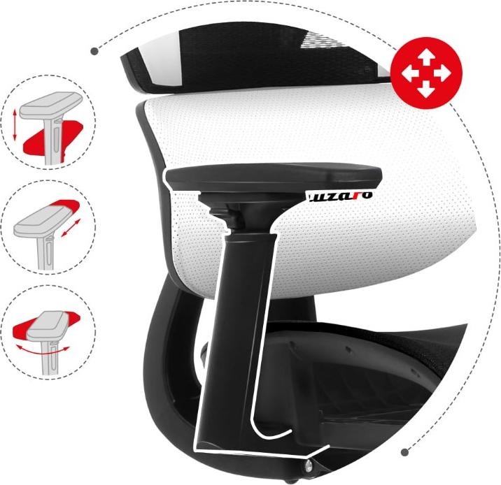 Actual product image Huzaro Gaming chair COMBAT 8.0 White