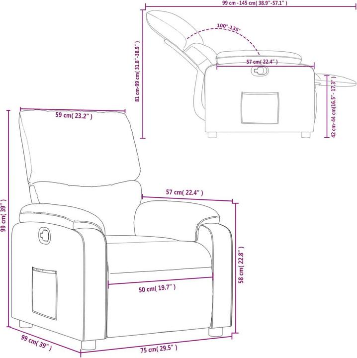 Produktbild vidaXL Relaxsessel