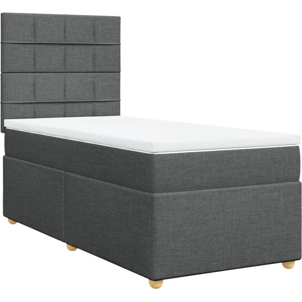 Thumbnail - VidaXL, Bett, Bo x springbett mit Matratze 90 x 200 cm Stoff (90 x 200 cm)