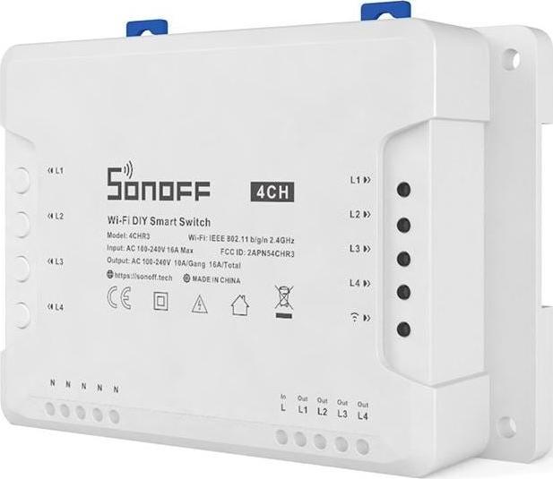 Actual product image Sonoff 4CHR3 (Switch actuator)