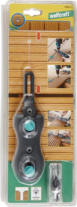 Actual product image wolfcraft 1 3-piece terrace drilling set (4 mm)