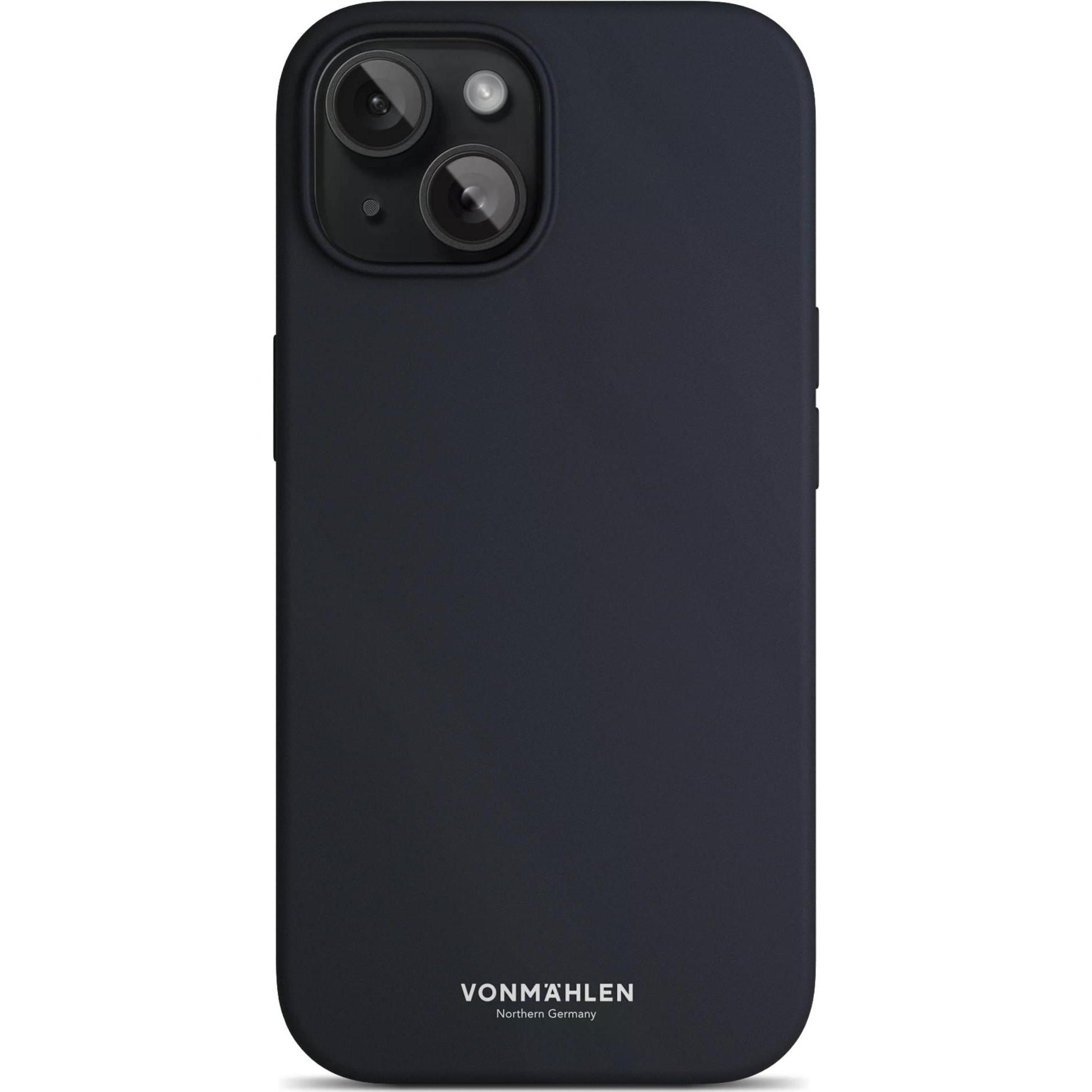 Vonmählen Eco Silicone Case for iPhone 15 Navy (Apple iPhone 15), Smartphone Hülle, Blau