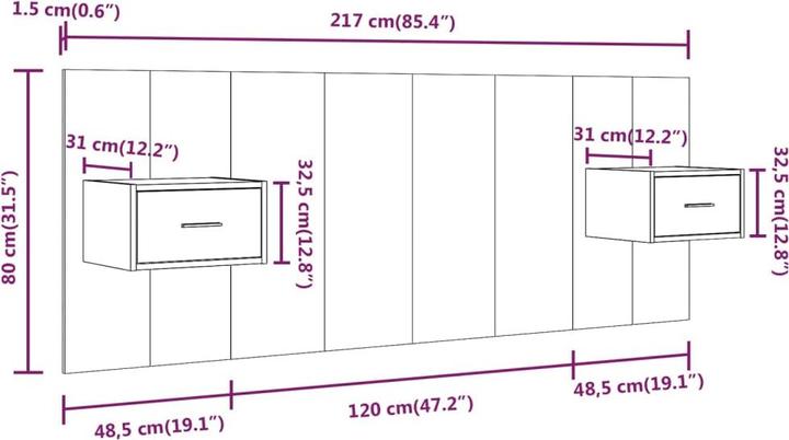 Immagine prodotto VidaXL Ira (120 x 1,5 x 80 cm)