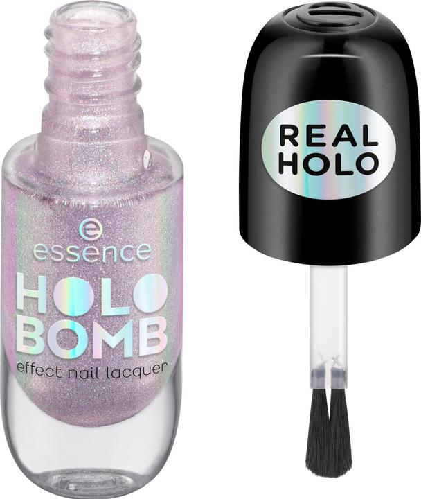 Actual product image essence Holo Bomb Effect Nail Lacquer 05 Holo Me Tight (Nude, Colour paint)