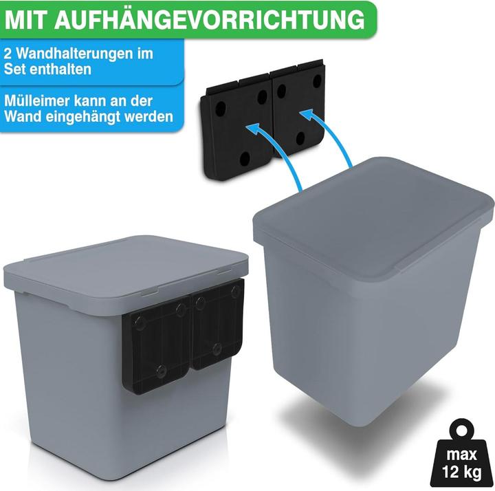Produktbild YourCasa Mülltrennsystem mit 2 Fächern (20 l)