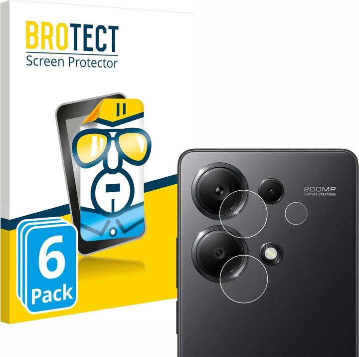 Produktbild BROTECT Schutzfolie Displayschutz Klar (6 Stück, Xiaomi Redmi Note 13 Pro 4G)