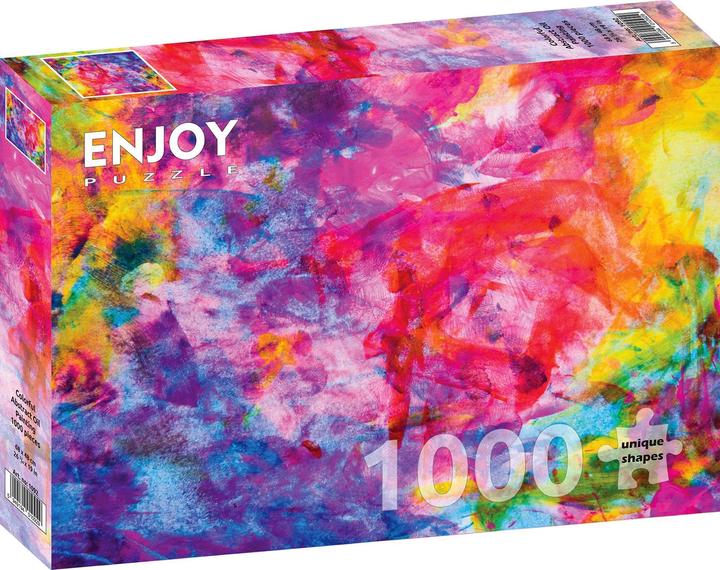 Actual product image Enjoy Puzzle ENJOY-1092 - Colourful Abstract Oil Painting, Puzzle, 1000 Pieces (1000 pieces)