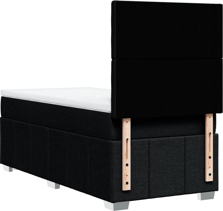 Actual product image vidaXL Bo x springbett mit Matratze 90 x 190 cm Stoff (90 x 190 cm)