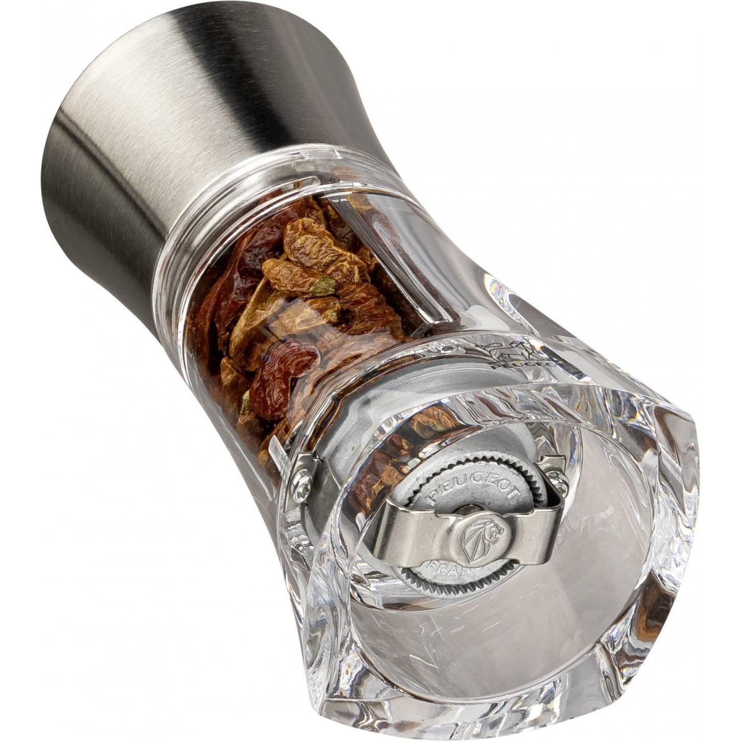Thumbnail - Peugeot OUESSANT Chilimühle Edelstahl/Transparent 14 cm, Pfeffermühle + Salzmühle, Transparent