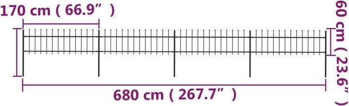 Produktbild vidaXL Zaunpaneel