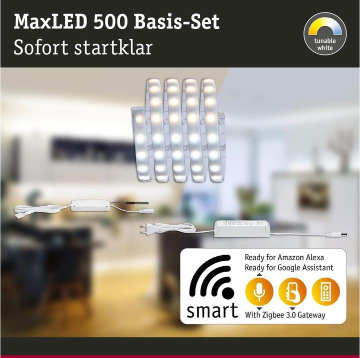 Produktbild Paulmann MaxLED 500 Stripe Set (Weiss, 150 cm, Indoor)