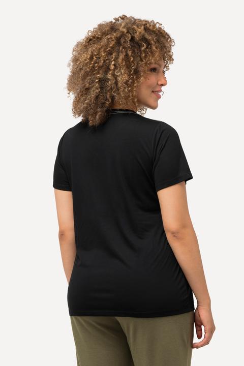Produktbild Ulla Popken Funktionsshirt, antibakteriell, V-Ausschnitt, Halbarm (46, 48)