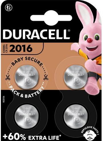 Image du produit Duracell PACK4 SPE 2016 (4 pcs, CR2016)