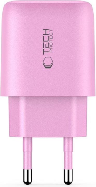 Produktbild Tech-Protect NCA30 PD 30W QC3.0 USB-A / USB-C Wandladegerät - Rosa (30 W, 2 Ports)