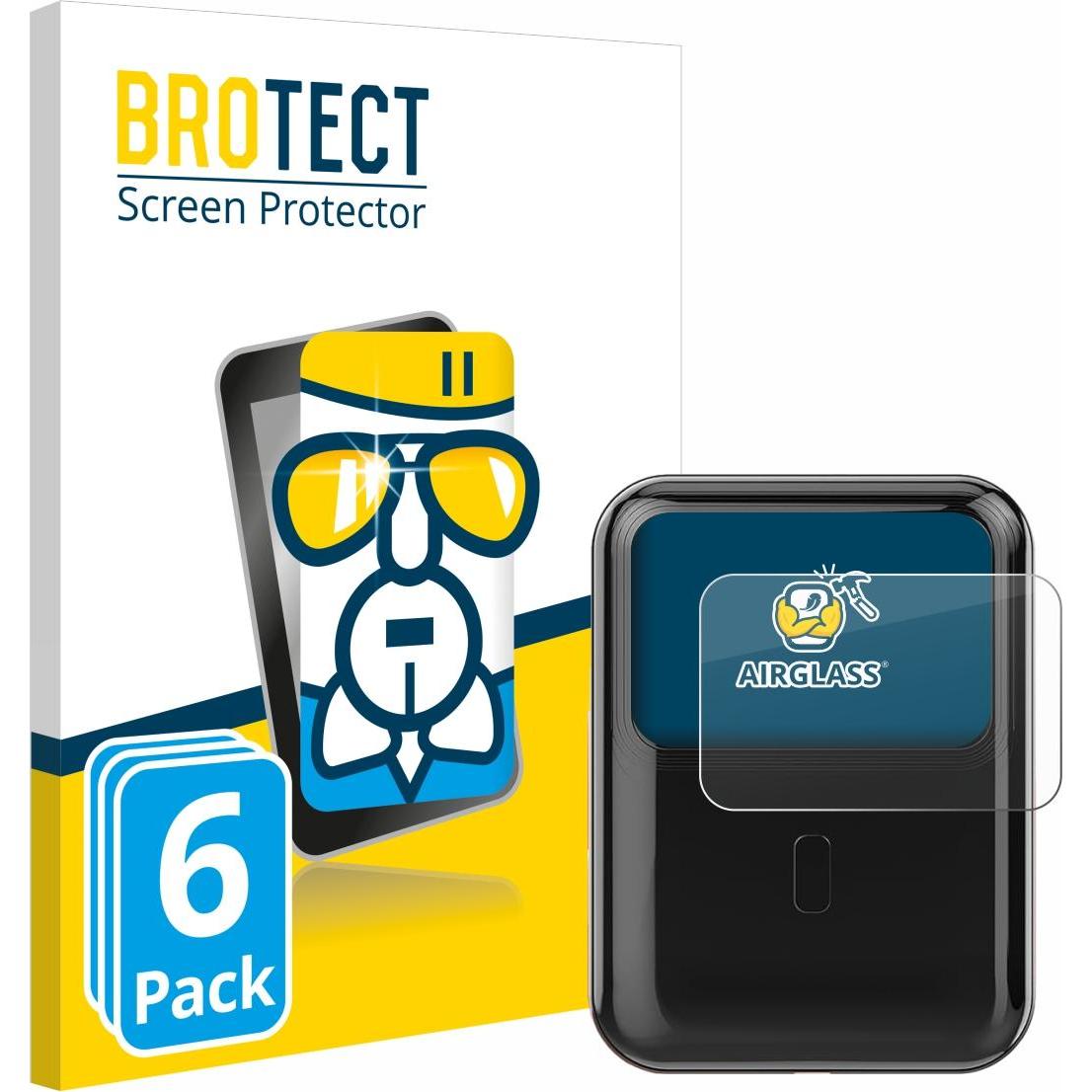 BROTECT Schutzglas Schutzfolie Displayschutz Display Schutz Glas Folie klar, Powerbank, Transparent
