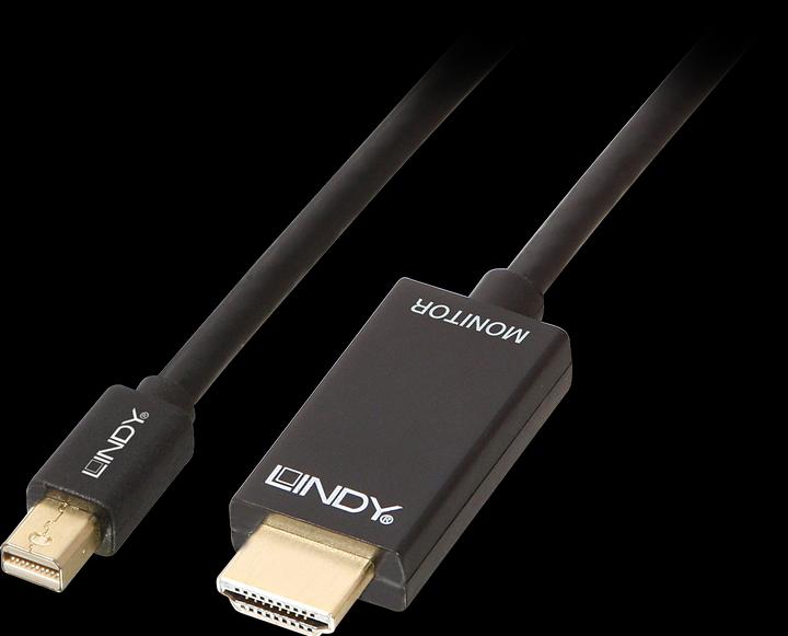 Actual product image Lindy Mini DisplayPort (2 m, DisplayPort, HDMI)