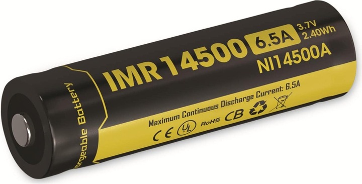 Produktbild Nitecore Li-Ion Akku Typ 14500IMR - 650mAh