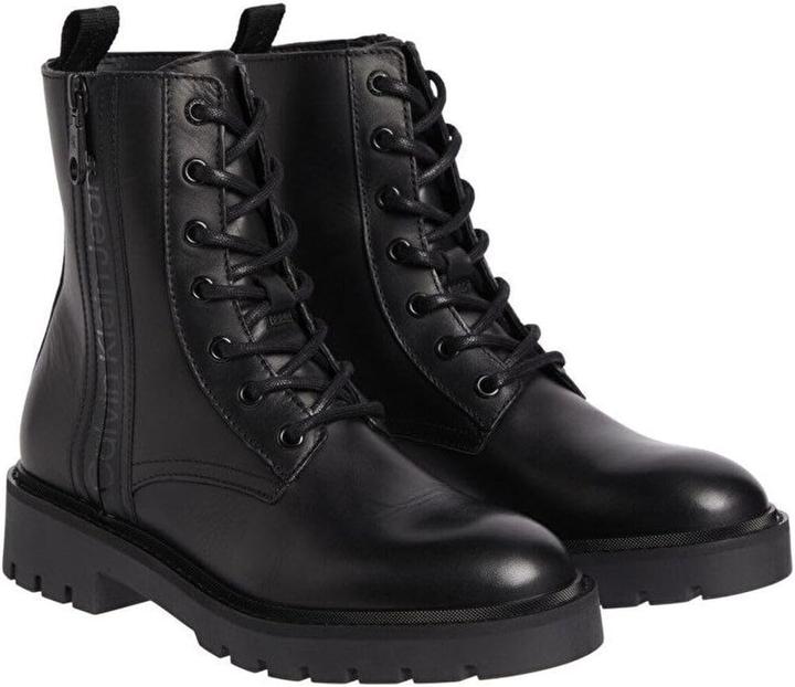 Actual product image Calvin Klein Combat Boot Mid Zip Leather (42)